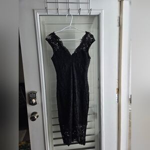 Le Château Black Lace Cocktail Dress